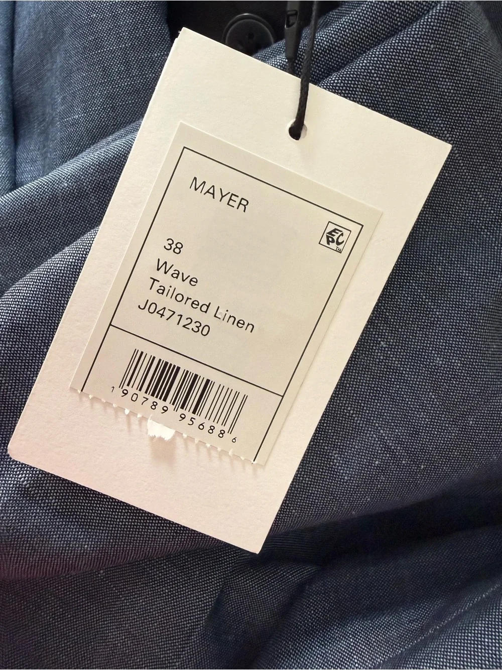 Theory Blue Men's Dress Pants